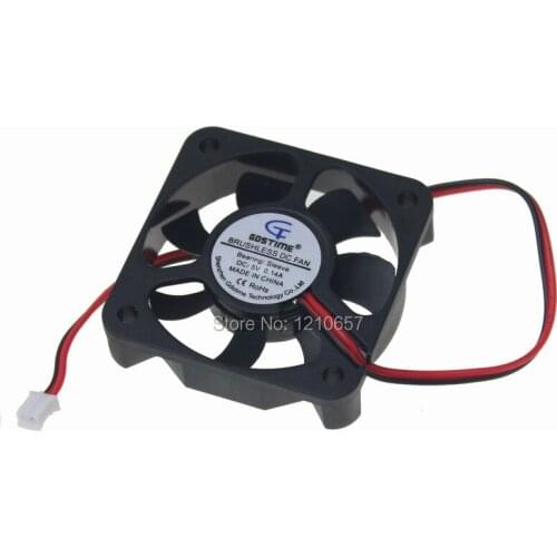 200 Pieces LOT Gdstime 50mm 5cm 50x50x10mm 5010s DC 5V 2Pin Master Cooling Fan