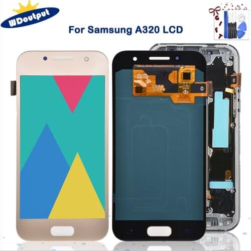 4.7"For SamsungGalaxy A3 2017 LCD A320 SM-A320F A320M A320Y LCD Display Touch Screen Digitizer Assembly Replacement For A320 LCD