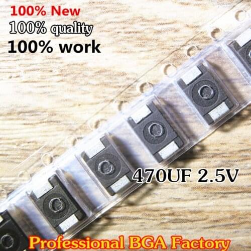 5-20PCS) 100% New 2R5TPE470M9 470UF 2.5V SMD Tantalum Capacitors Polymer POSCAP Type D Ultra-Thin 7343 D7343