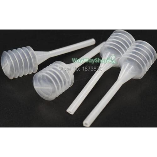 50 pcs 1.6ml Graduated Pipettes Dropper Polyethylene Clear for Experiment Medical (60mm)