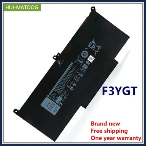 Laptop Battery F3YGT For Dell Latitude E7000 7000 7280 E7280 E7380 E7480 series 7.6V 60Wh 7500mAh