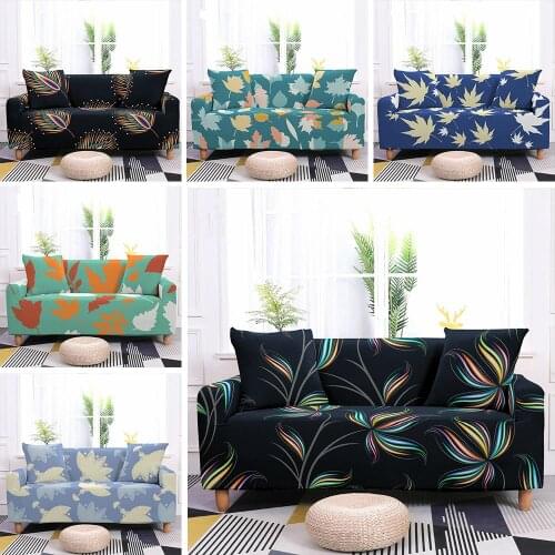 Tropical Leaves Sofa Cover for Living Room Plant Slipcovers Elastic Stretch Protective Armchair Chair Couch Covers 1-4 Seat