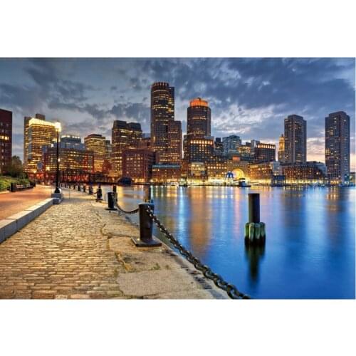 City Scenery at Afternoon Backdrop Photography Background Photo Booth Studio Decor