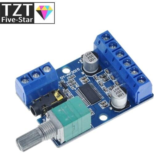 DY-AP3015 DC 8-24V 30W * 2 Class D Dual Channel High Power Stereo Digital Amplifier Board with Adjustable Volume Potentiometer