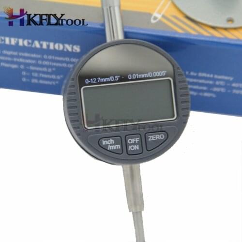 Digital indicator Electronic Micrometer Digital Micrometro Metric/Inch Range 0-12.7mm/0.5" Dial Indicator Gauge With Retail Box