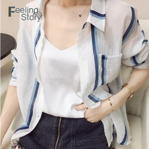 Feelingstory Womens Long Shirts