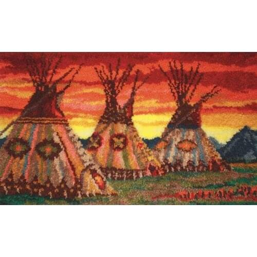 Tapestry Latch Hook Kits With Printed Canvas Hook Embroidery Mat Kit Crafts for Adults Hobby Decor Home Decoration Handmade