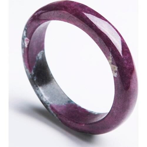 Natural Ruby Zoisite Gemstone Crystal Fashion Woman Lady Bangle Inner Diameter 57mm Drop Shipping