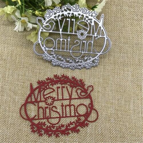 Merry Christmas Metal Cutting Dies Stencils for DIY Scrapbooking/photo album Decorative Embossing DIY Paper Cards