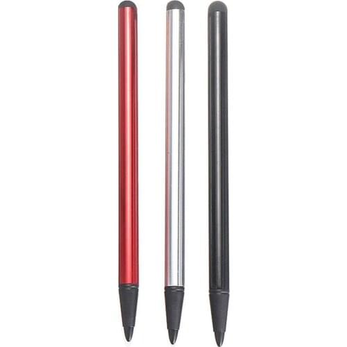 1PC Stylus Pen For Smartphones 2 In 1 Pen For Samsung Pen Pencil Tablet Screen Drawing Pen Xiaomi Thick Thin Capacity E6S2