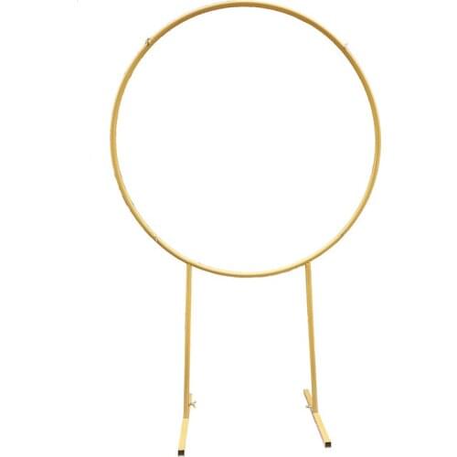 Wedding Arch Heightened Background Wrought Iron Shelf Decorative Props DIY Round Party Background Shelf Flower with Frame