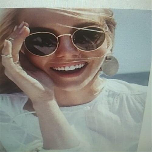 Unique Design Retro Round Frame Sunglasses Woman Metal Thin Rim Sun Glasses Woman Man Net Red Eyewear