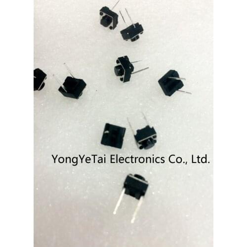 YYT 100PCS Tact Switch 6*6*5pin 2 pin Vertical PIN micro switch/button switch DIP