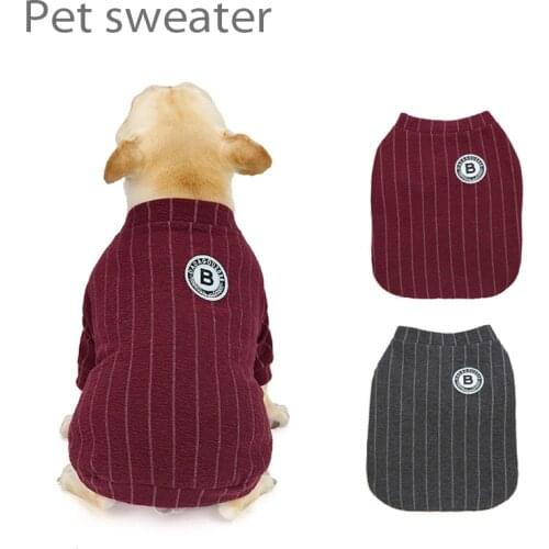 Bulldog Clothes Autumn and Winter Coat Dog Suit Baseball Sweater Dog Tuxedo Dog Costume Black Puppy Clothes Dog Sweater