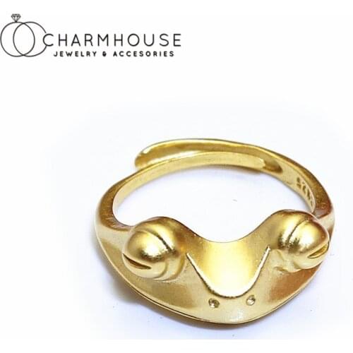 Gold GP/ Antique Silver Rings For Man Women Retro Animal Frog Open Ring Adjustable Bague Anillos Bohemian Jewelry Party Gifts