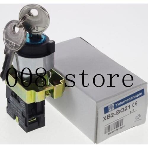 1N/O 2Positions Maintained Key Select Selector Switch Replaces Tele XB2BG21C