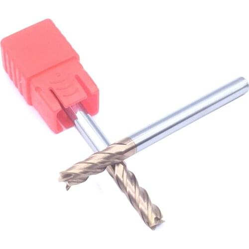 1PCS HRC60 4F 4.0XD4X50L CNC Lathe End Mill Tungsten Steel solide Carbide Endmills Flat Bottom Four Blade