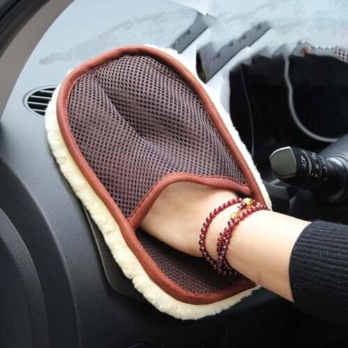 1Pcs car wash glove microfiber car wash glove 15*24cm soft washing gloves brush cleaning motorcycle car washing tools care
