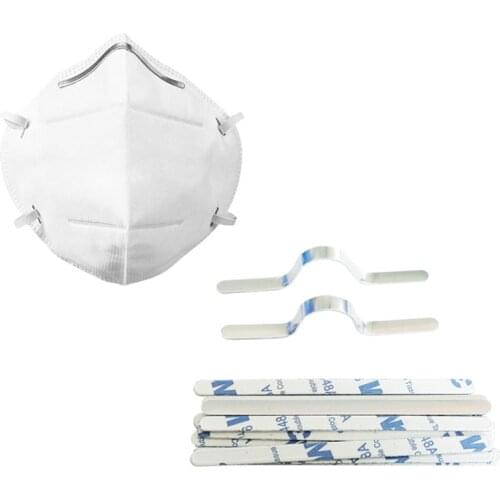 1000pcs Adhesive Metal Flat Aluminum Nose Bridge Strip Clips for DIY Craft Mask Material Making in Stock