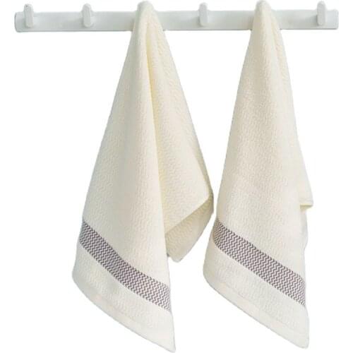 2021 1/2Pc Wave Stripe Towel 100%Cotton White Face/Bath Washcloth Bathroom Modern Blue Adults Beach Toalla 70*140cm Home Textile