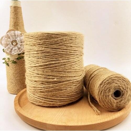 3MM rough imported high quality hemp rope Original ecological hemp rope decorative handmade jute rope 500 meters