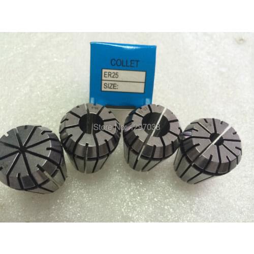 4pcs for Choose ER25 (3-16mm) CNC Spring computer engraving machine collet precision spring collet for CNC milling lathe tool