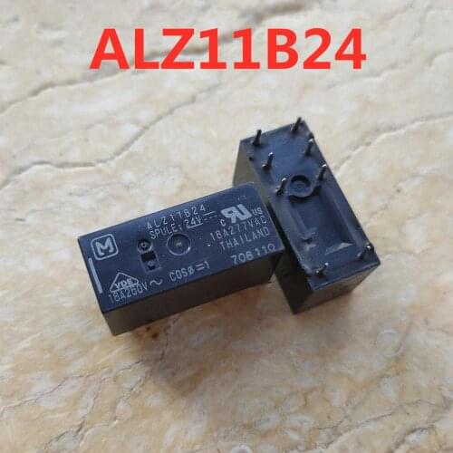 5Pcs/Lot Power Relay Alz11B24 SPDT 28.8x12.5x15.7mm 16A 24V New And Original