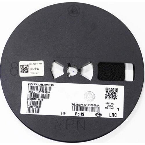 50PCS Zener diode LM5Z8V2T1G 8.2V 0.2W(200mW) SOD-523 LM5Z8V2T1G