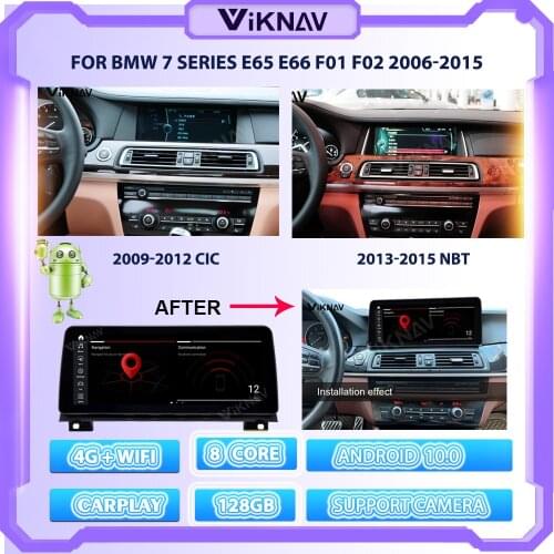 10.25 Inch Car Radio For BMW 7 Series E65 E66 F01 F02 2006-2015 CIC NBT 8 Core Android 10.0 GPS Navigation DVD Multimedia Player