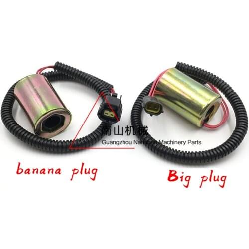 Free shipping for Solenoid coil Swing pilot safety lock coil Doosan Daewoo DH55 60 -5 -7 excavator accessories