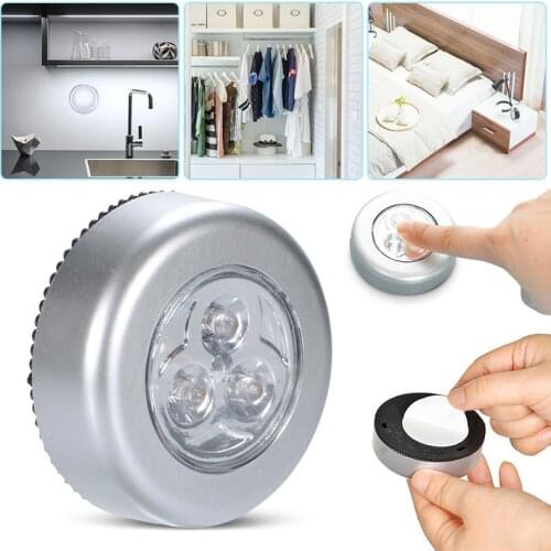HiMISS 4pcs 3LEDs Wireless luminaire powered Touch Control led lamp Ceiling light Closets Cabinets night light led