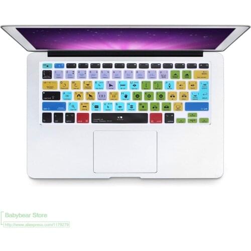Silicone Skin Keyboard Cover Adobe Premiere Pro Cc Shortcuts For Macbook Air 13.3 For Old Macbook Pro 13 15 Euro Eu Us
