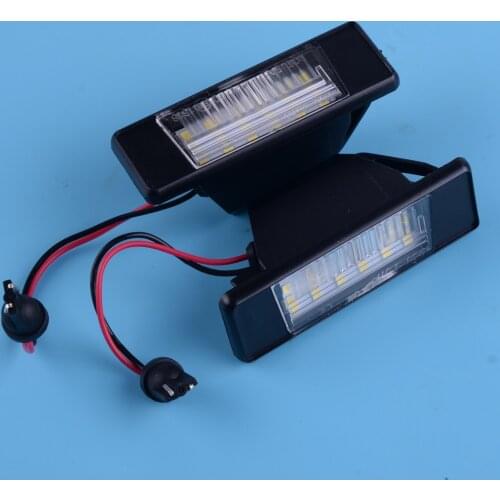 CITALL 12V 2PCS LED Number License Plate Light 6000K Fit For Nissan Qashqai Patnfinder Juke Primera X-Trail
