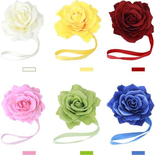 Color Flowers Ribbon Curtain Clip Decor Curtains Holders Tieback Buckle For Home Decoration Accessories Modern Tools