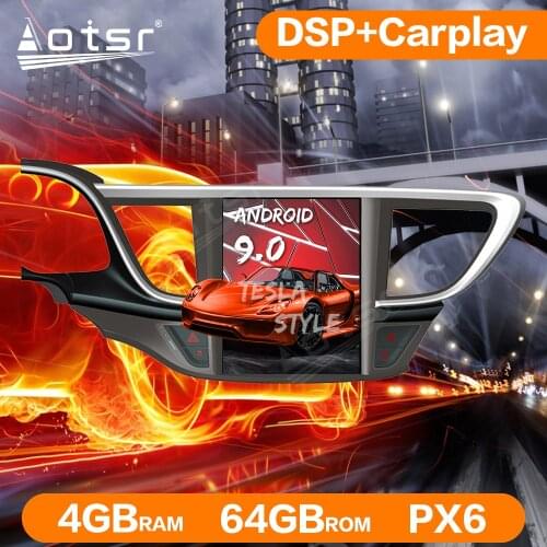 For Buick Hideo 2015-2018 Vertical Screen Tesla Style Android 9 Car Audio GPS Navigation Head Unit Multimedia Player Auto Radio