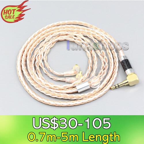 LN006706 2.5mm 4.4mm XLR 16 Core Silver Plated OCC Mixed Earphone Cable For Etymotic ER4SR ER4XR ER3XR ER3SE ER2XR ER2SE