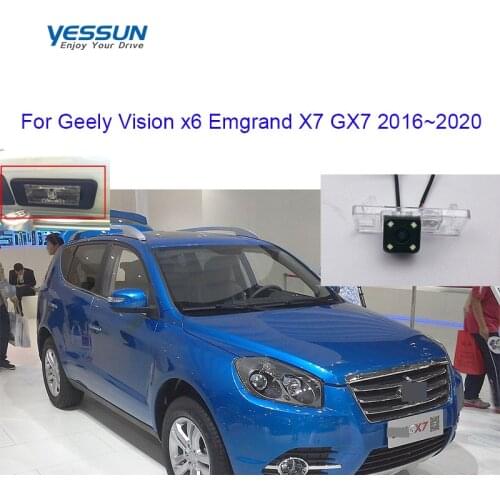 Yessun rear view camera For geely vision x6 (nl4) Emgrand X7 2016 2017 2018 2019 HD CCD night view rear camera/license plate cam