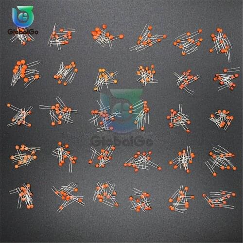 300pcs 50V 2PF-0.1UF 30 ValuesX10pcs Ceramic Capacitor Assorted Kit Electronic Components 2pF 30pF 100pF 1nF 10nF Capacitors