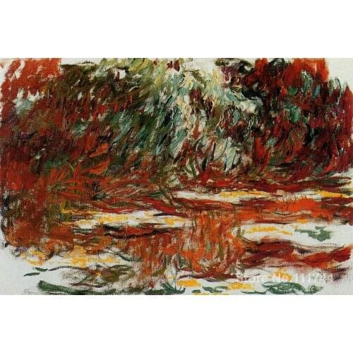 Copy oil paintings famous artist Water Lily Pond Claude Monet artwork handmade for home wall decoration