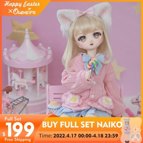 New Arrival Shuga Fairy Naiko 1/4 Doll BJD cosmetics dolls fullset complete professional makeup Toy Gifts movable joint doll