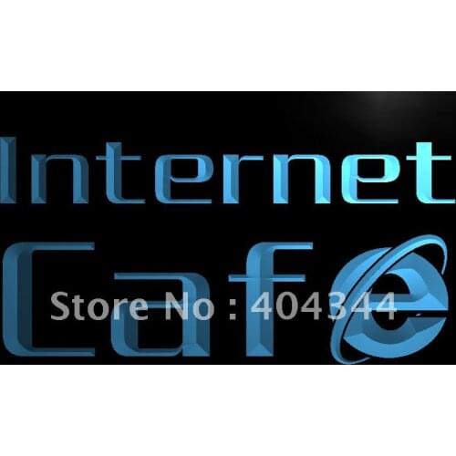 LB156- OPEN Internet Cafe Bar Pub Game Room Light Sign home decor crafts