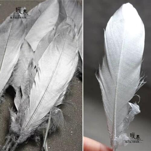 Natural Goose Feather For DIY Art Crafts Sewing Apparel Fabric Embellishments Floral Arrangement Accessories Designer Fabric