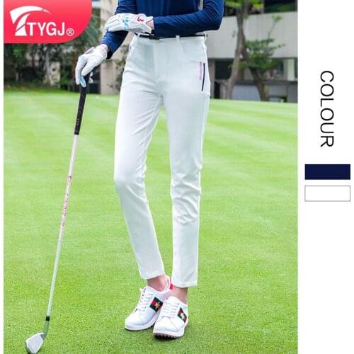 2020 New Summer Ultra-Thin Women Full Length Pants Breathable Slim elastic waist Trousers Sportswear Quick-Dry Pencil Golf Pant