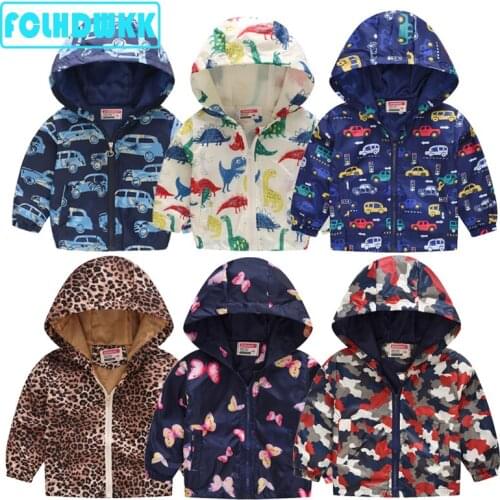 Baby Clothes Cartoon Pattern Jacket for Girls Boys Jackets Coats Toddler Kids Jacket Outwear Baseball Windproof Children Clothes