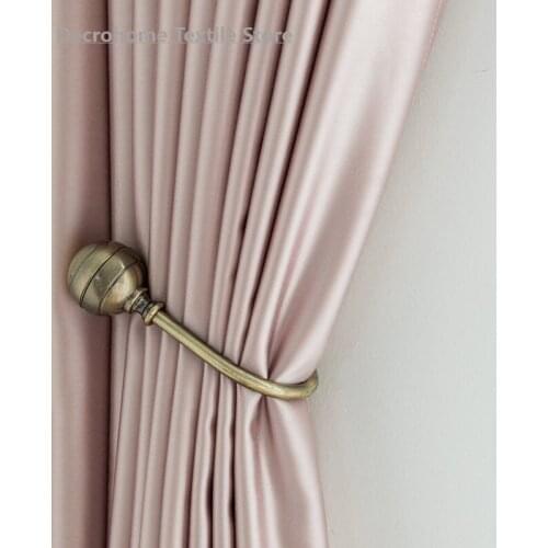 Simplicity High-end Silk Light Luxury Style Modern Curtains for Living Room Luxury European Curtain for Bedroom Custom Shading