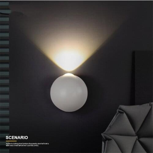Modern Magic Space Ball Wall Lamps LED Outdoor Waterproof Balcony Sconce Wall Lights Staircase Bathroom Hotel Corridor Lighting