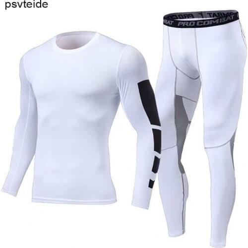 Tracksuit Men Running Clothes Sport Wear For Men Active Wear MMA Rashguard Mens Compression Fitness Clothing Men Jogging Suits