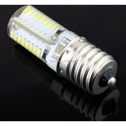 New E17 3W 3014 64 SMD LED Crystal Lamps Energy Saving Corn Light Bulbs Light110V or 220V warm white/cold white 3pcs/lot