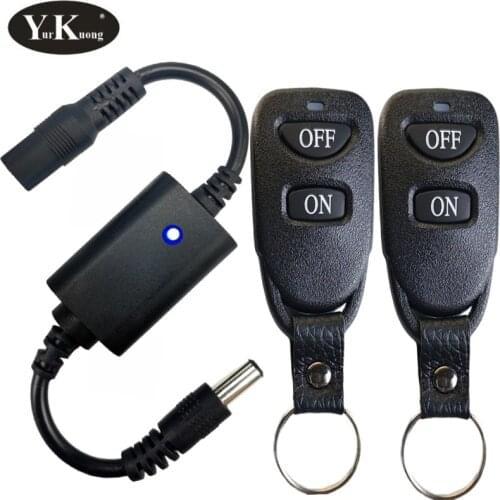 LED Light strip Mini Remote Switch 3A 3.7V 5V 6V 7.4V 9V 12V Desk Table Reading Lamp RF Wireless Remote Control Switch 433