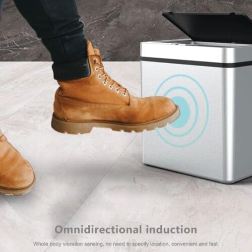 13L Smart Trash Can Automatic Induction Dustbin Infrared Sensor Waste Bin For Kitchen Bath Home Intelligent Electric Garbage Bin